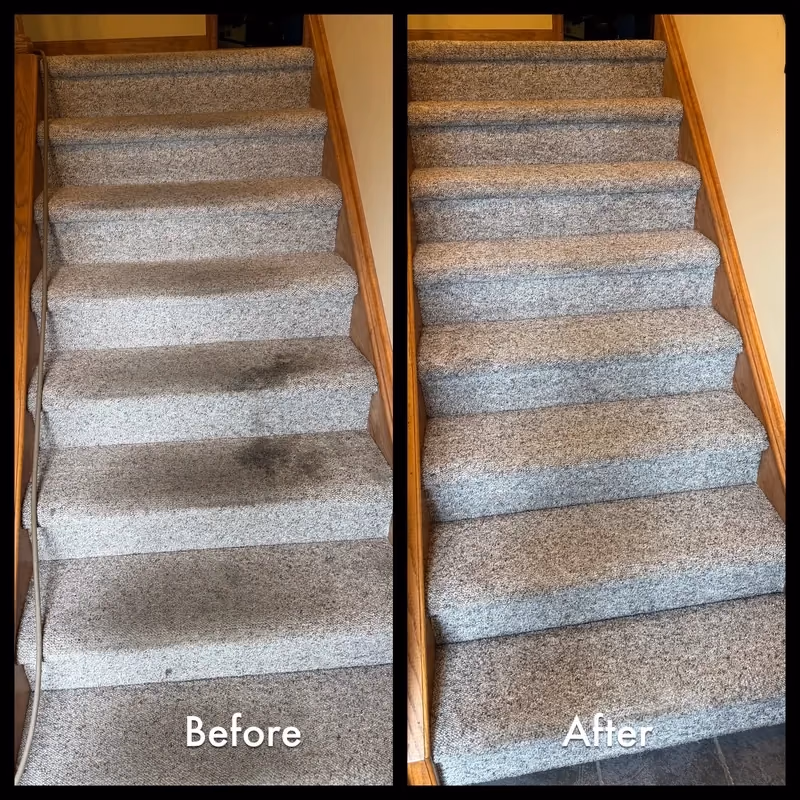 Before and after carpet cleaning comparison — Bethlehem PA