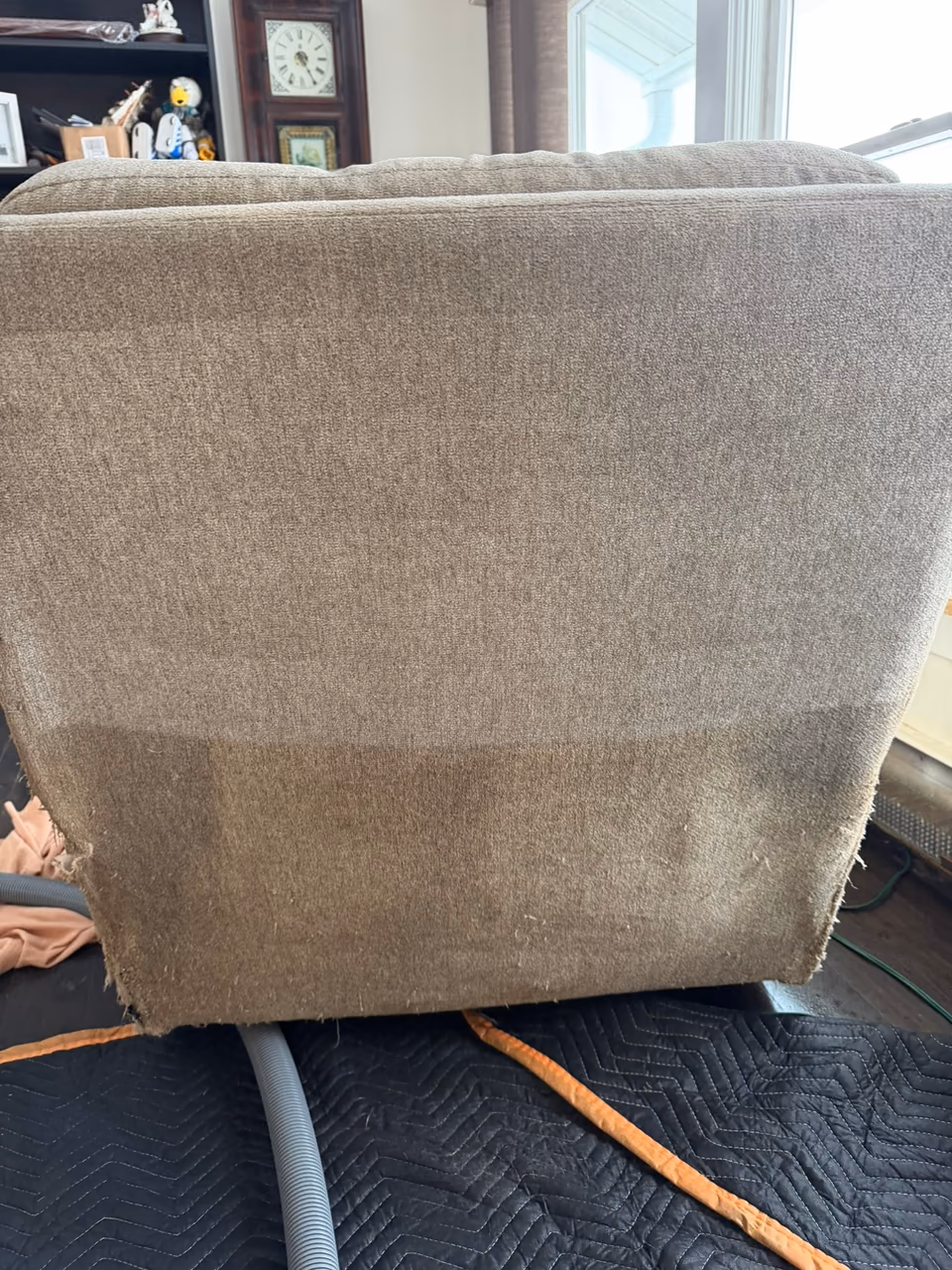 Before and after upholstery chair cleaning — Lehigh Valley PA