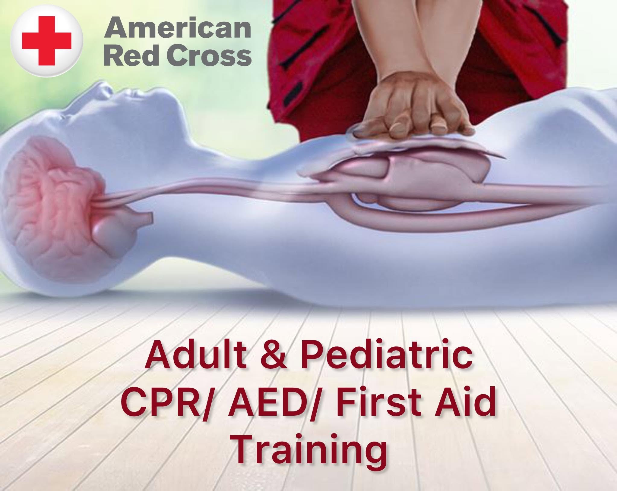 American Red Cross Adult and Pediatric CPR, AED and First Aid training